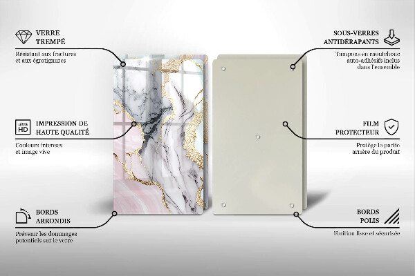 Deska do krojenia Pastelowy marmur