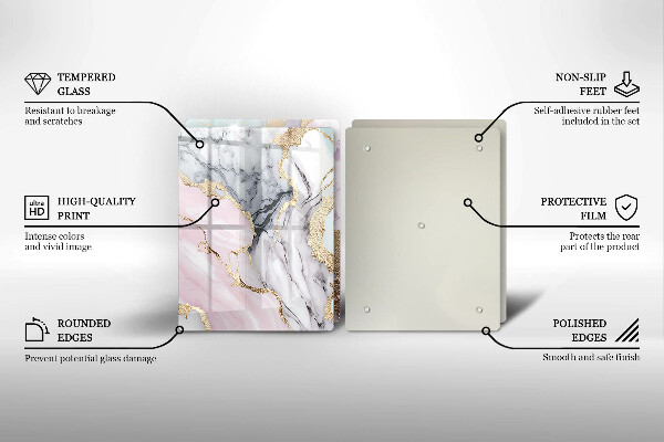 Deska do krojenia Pastelowy marmur