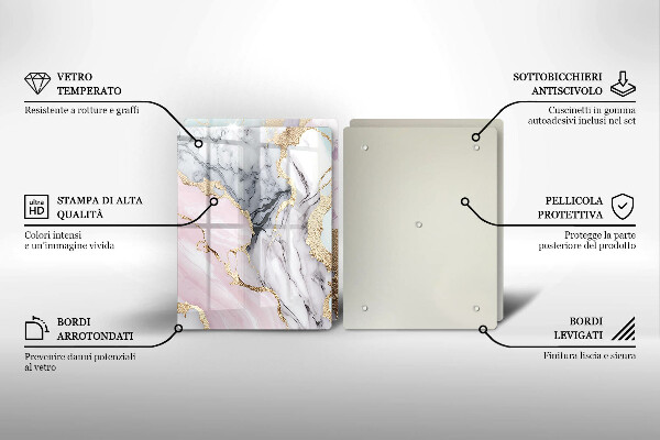 Deska do krojenia Pastelowy marmur