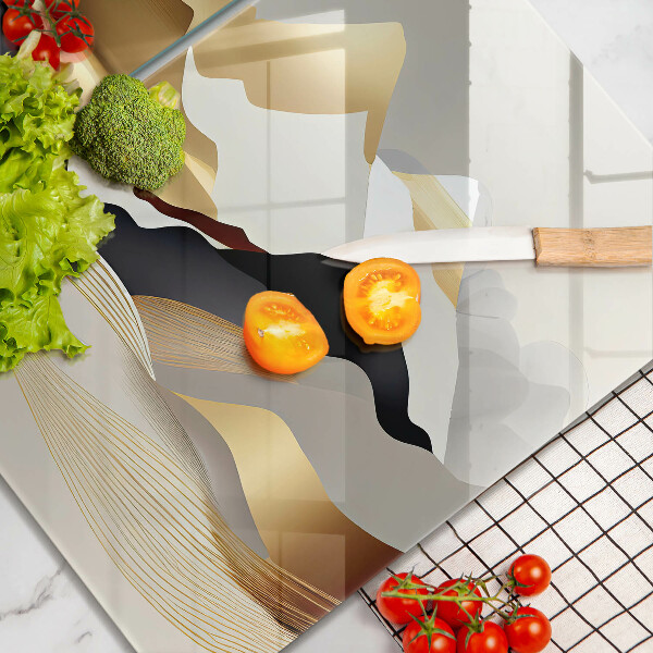 Deska do krojenia Abstrakcja złote góry