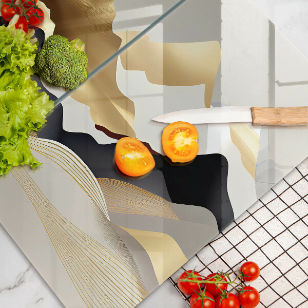 Deska do krojenia Abstrakcja złote góry