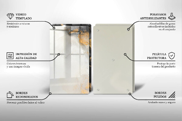 Deska do krojenia Abstrakcja ze złotem
