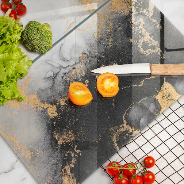 Deska do krojenia Abstrakcja ze złotem