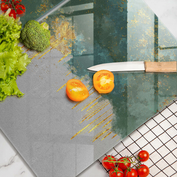 Deska do krojenia Abstrakcja ze złotem