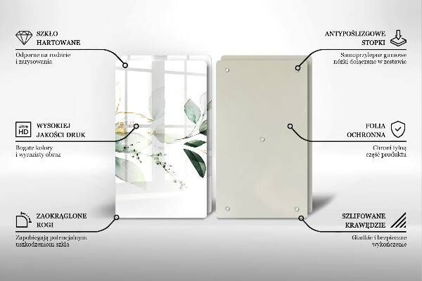 Deska do krojenia Akwarelowe liście