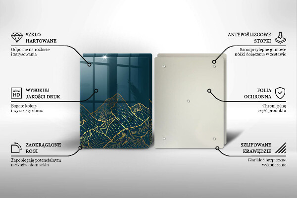 Deska do krojenia Abstrakcyjne góry