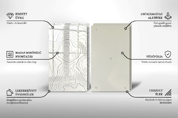 Deska do krojenia Line-art design