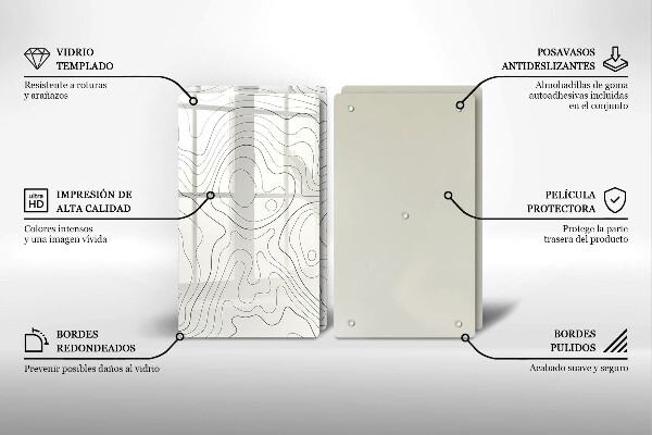 Deska do krojenia Line-art design