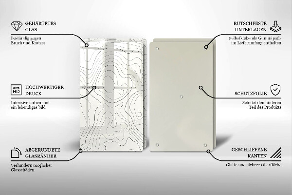 Deska do krojenia Line-art design
