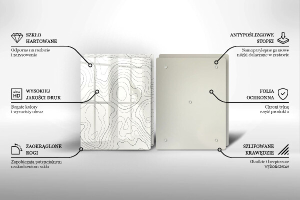 Deska do krojenia Line-art design