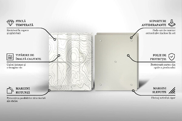 Deska do krojenia Line-art design