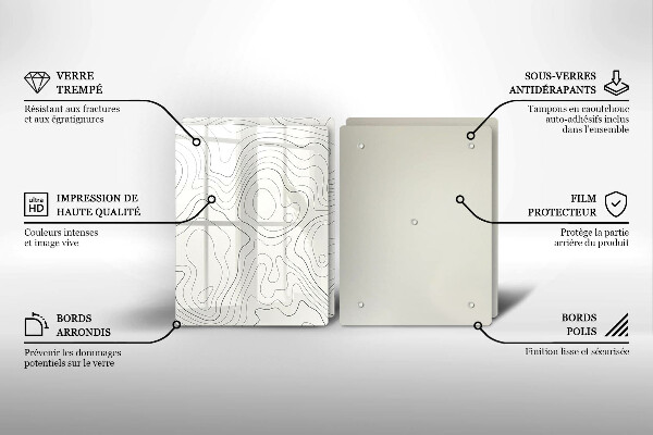 Deska do krojenia Line-art design