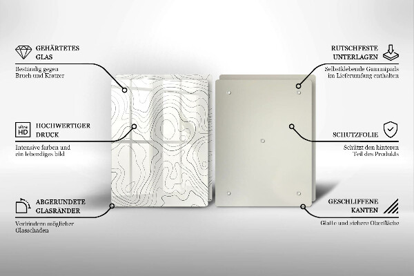 Deska do krojenia Line-art design