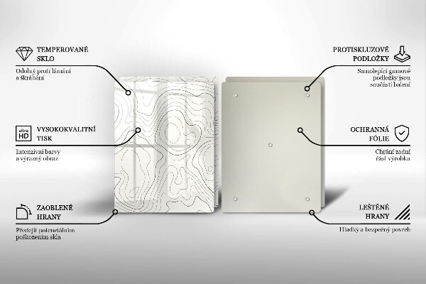 Deska do krojenia Line-art design