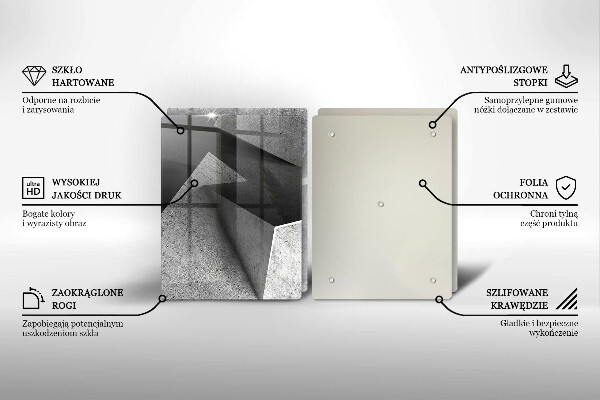 Deska do krojenia Betonowa abstrakcja
