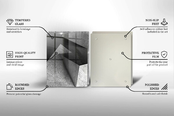 Deska do krojenia Betonowa abstrakcja