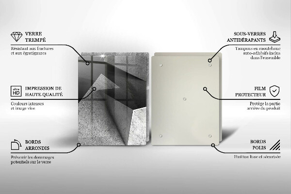 Deska do krojenia Betonowa abstrakcja
