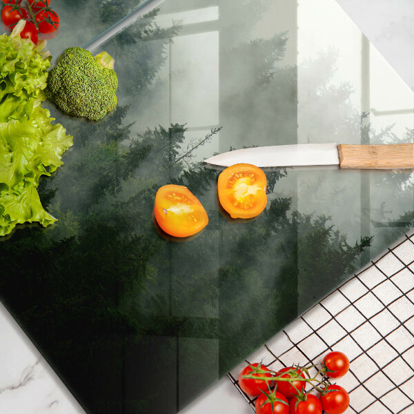 Deska do krojenia Pejzaż zamglony las