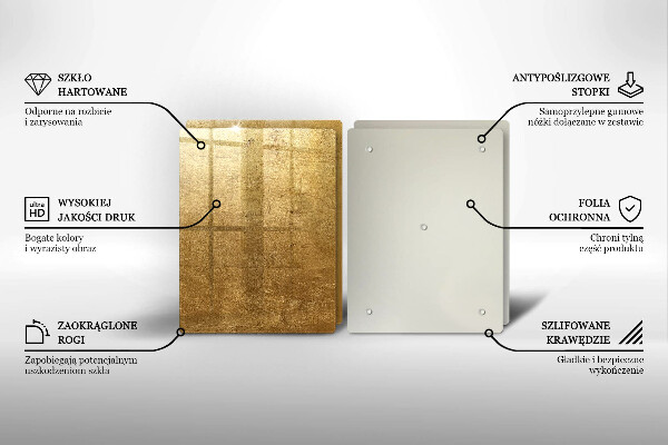 Deska do krojenia Tło tekstura złota