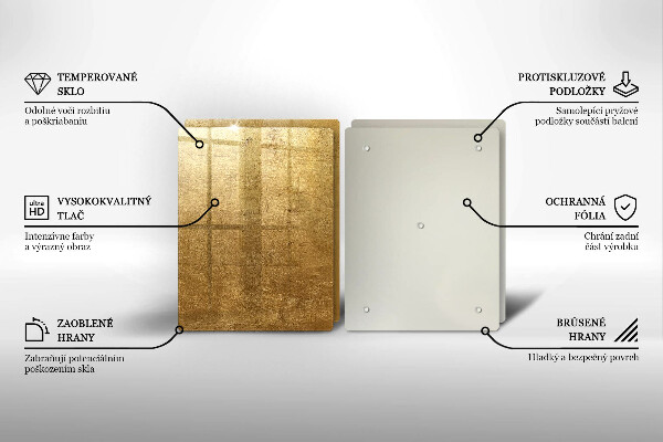 Deska do krojenia Tło tekstura złota