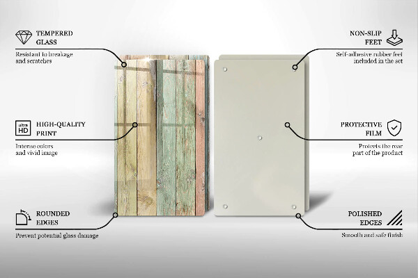 Deska do krojenia Kolorowe deski vintage