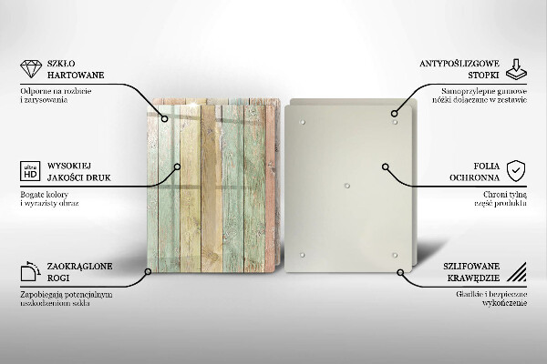 Deska do krojenia Kolorowe deski vintage