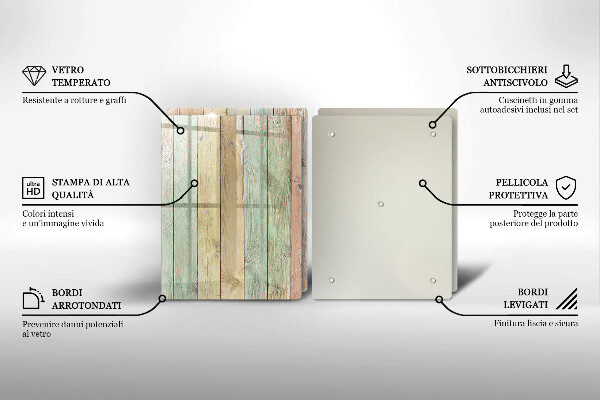 Deska do krojenia Kolorowe deski vintage