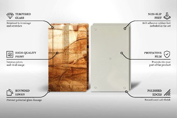 Deska do krojenia Drewniana tekstura deski