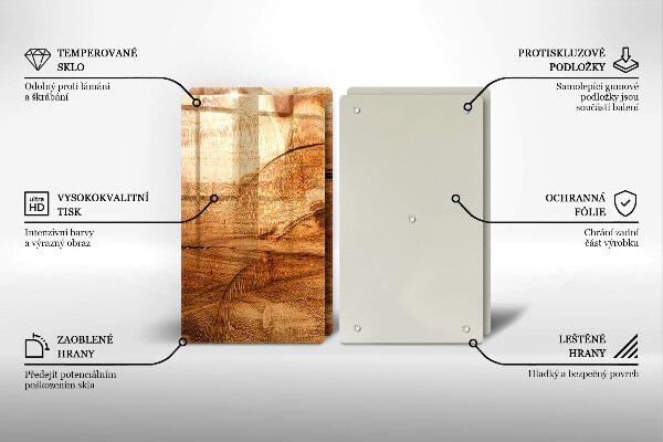 Deska do krojenia Drewniana tekstura deski