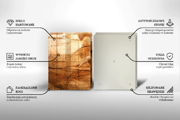 Deska do krojenia Drewniana tekstura deski