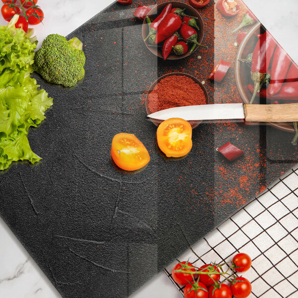 Deska kuchenna szklana Czerwone chili papryki