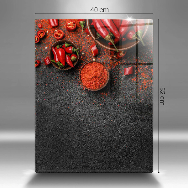 Deska kuchenna szklana Czerwone chili papryki