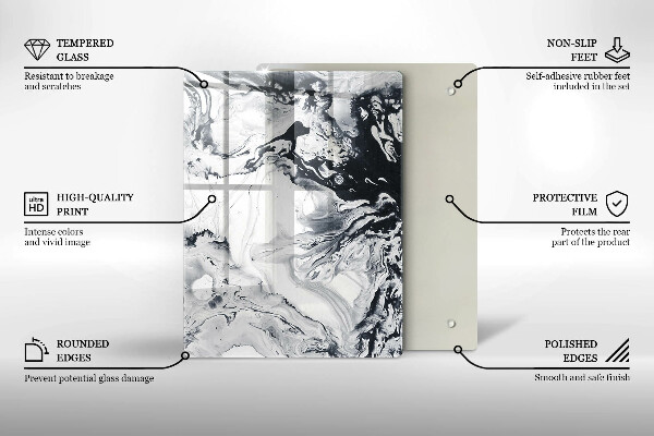 Deska kuchenna szklana Owoce cytryny