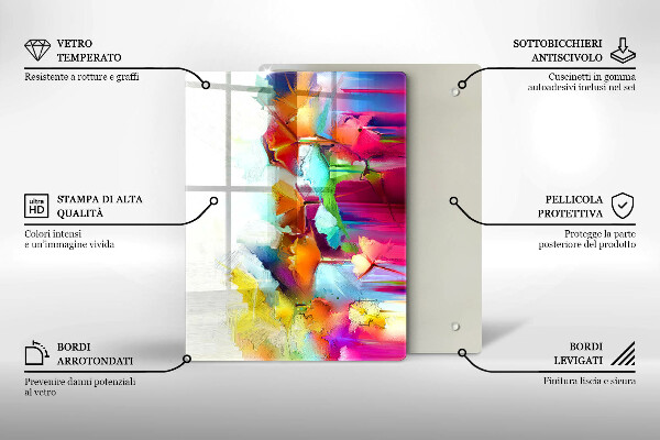 Deska kuchenna szklana Owoce awokado