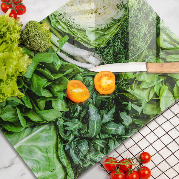 Deska kuchenna szklana Zielone warzywa