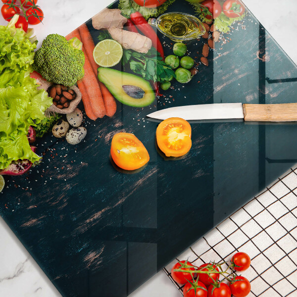 Deska kuchenna szklana Owoce i warzywa