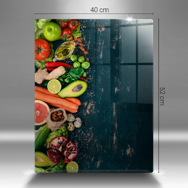 Deska kuchenna szklana Owoce i warzywa