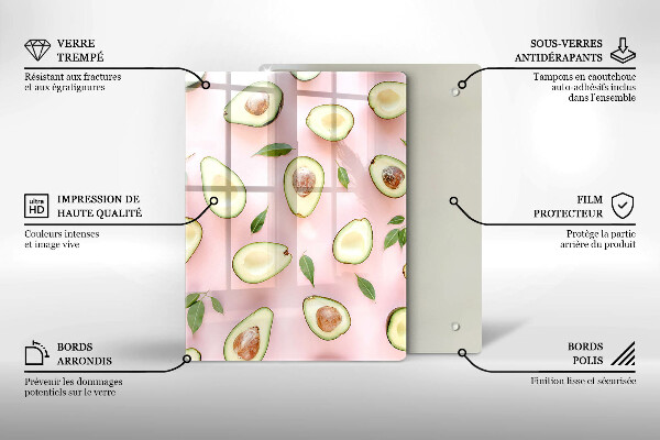 Deska kuchenna szklana Owoce i warzywa