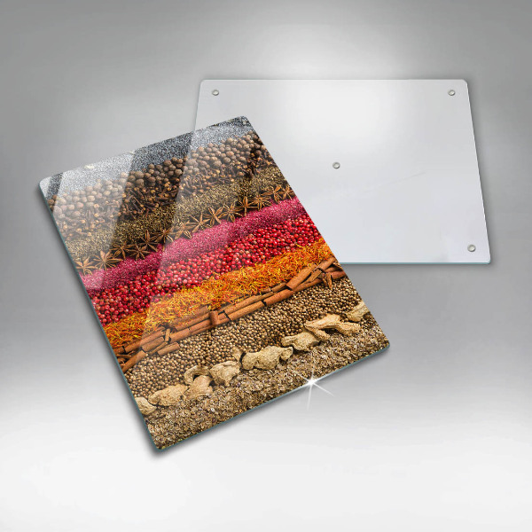 Deska kuchenna szklana Kolorowe przyprawy