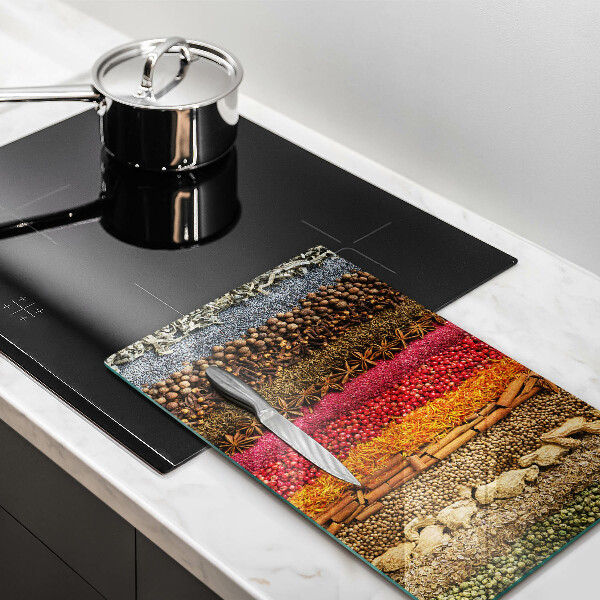 Deska kuchenna szklana Kolorowe przyprawy