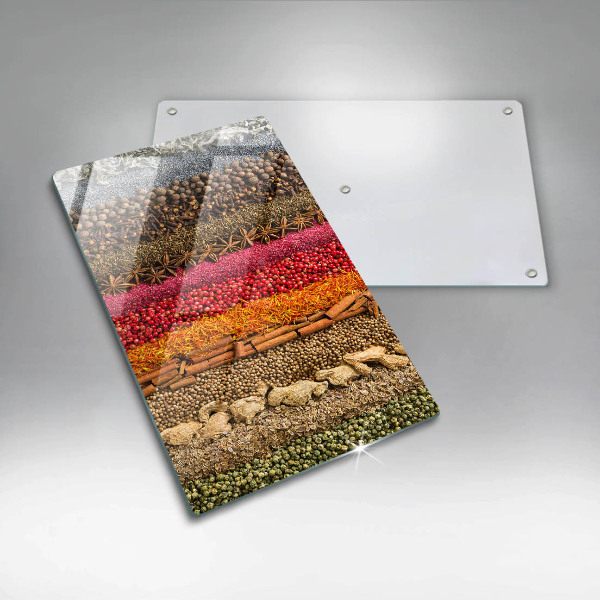 Deska kuchenna szklana Kolorowe przyprawy