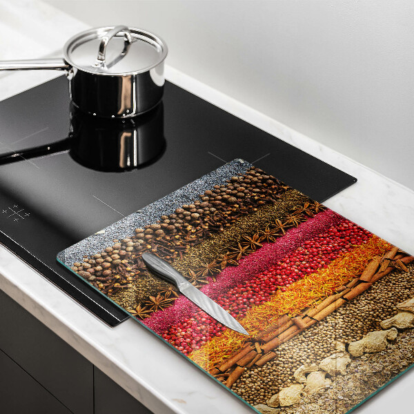 Deska kuchenna szklana Kolorowe przyprawy