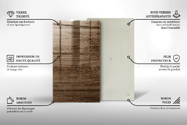 Deska kuchenna szklana Drewno tekstura