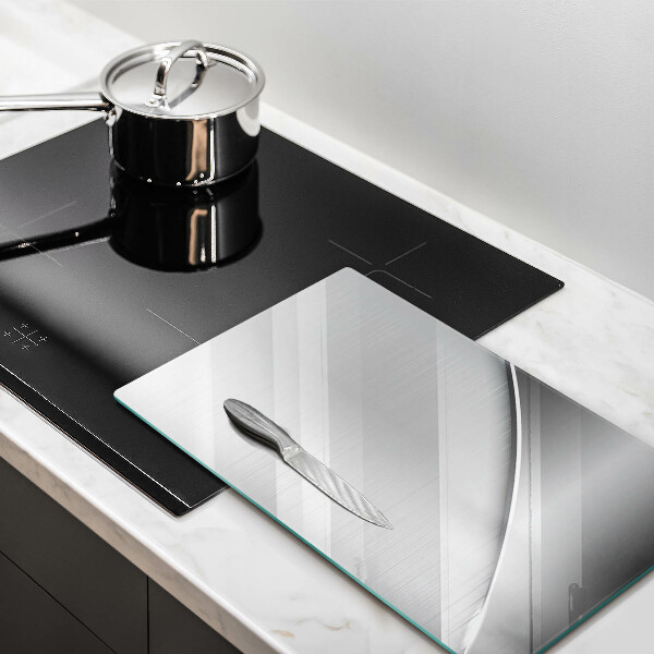 Deska kuchenna szklana Metalowe kształty