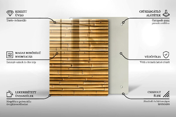 Deska kuchenna szklana Metalowe kształty