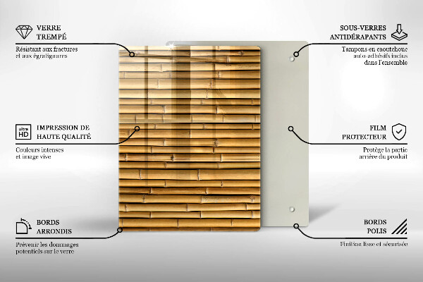Deska kuchenna szklana Metalowe kształty