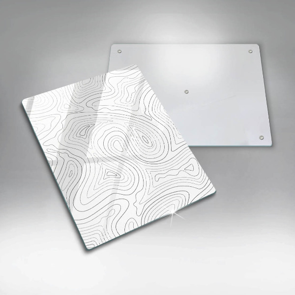 Deska kuchenna szklana Abstrakcja kształty