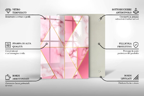 Deska kuchenna szklana Geometria boho kształty