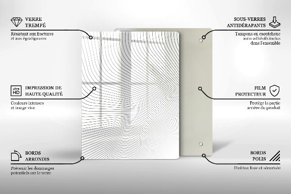 Deska kuchenna szklana Geometryczna abstrakcja