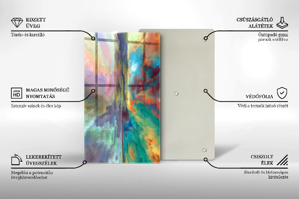 Deska kuchenna szklana Kolorowe niebo
